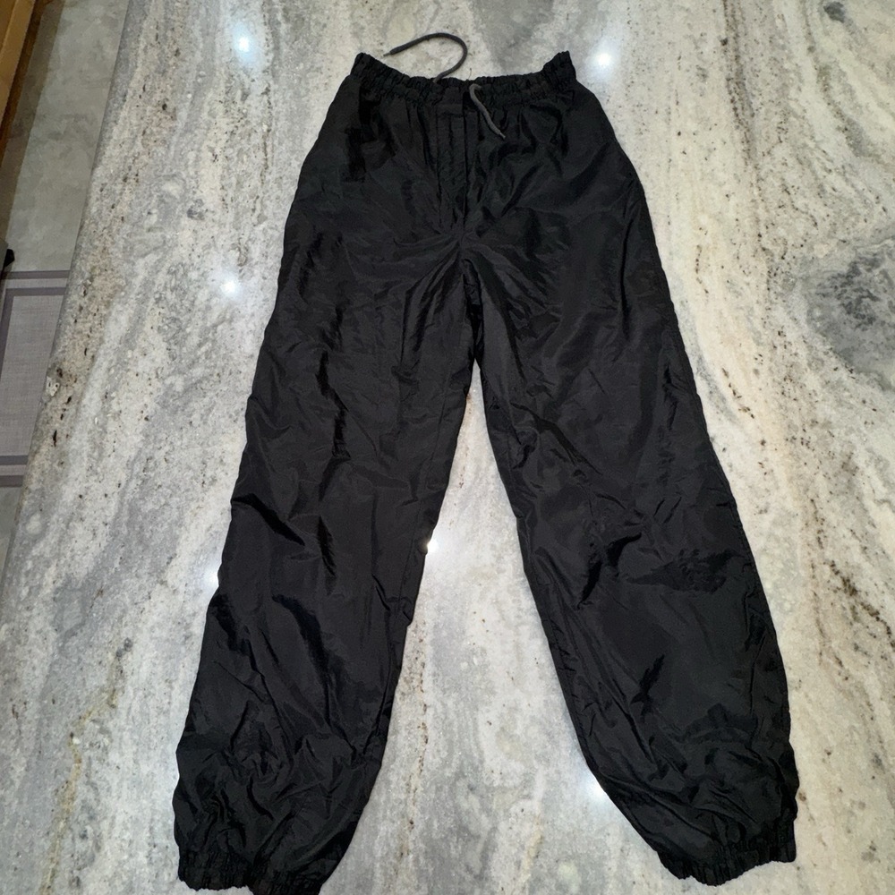 Norska Snow Pants Youth Sz L Black Insulated Waterproof Elastic Waist Ski Nylon